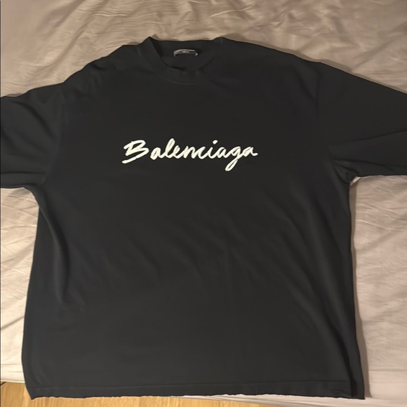 Balenciaga Men's Black T-Shirt